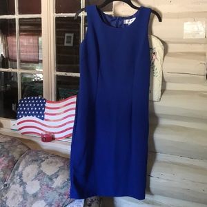 Beautiful blue dress.